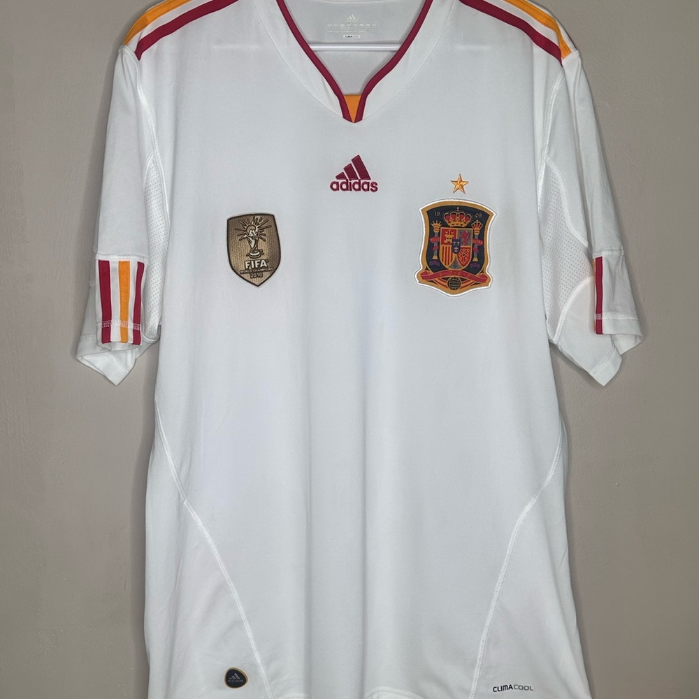 Adidas Men's White Spain Soccer Jersey XL